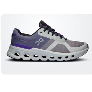 On Running Cloudrunner 2 in Gray with Purple & Black Detail Men’s 11